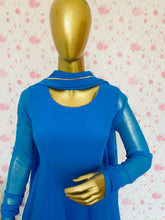 Sapphire blue anarkali - kasumi.in